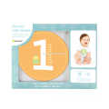 kundenspezifischer Art und Weiseverpackung Umweltfreundlicher Baby Meilensteinaufkleber von 1 Monat bis 12 Monat